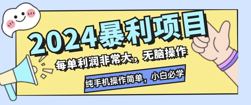 2024暴利项目，闲鱼无货源，每单利润非常大，无脑操作，小白必学-时课网赚