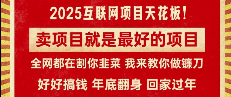 卖项目就是最好的项目，2025年互联网项目天花板-时课网赚