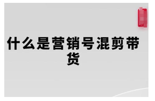 营销号混剪带货，从内容创作到流量变现的全流程，教你用营销号形式做混剪带货-时课网赚