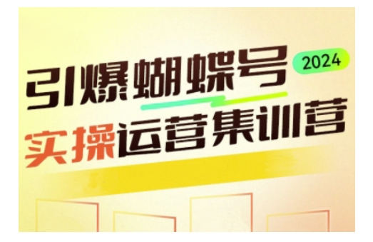 引爆蝴蝶号实操运营，助力你深度掌握蝴蝶号运营，实现高效实操，开启流量变现之路-时课网赚