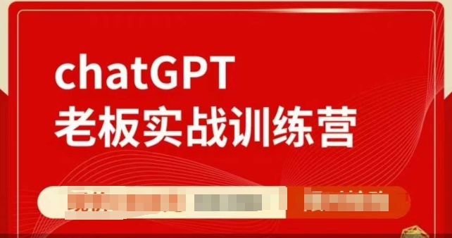 ChatGPT老板实战训练营，用GPT带飞，一人顶一个团队-时课网赚