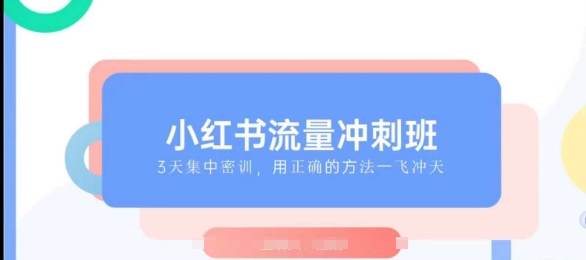 小红书流量冲刺班2025，最懂小红书的女人，快速教你2025年入局小红书-时课网赚